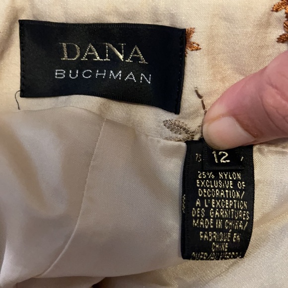 Dana Buchman S 12 Women’s Cream Embroidered Pants - Picture 6 of 12